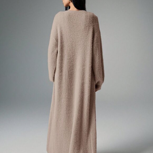 Camel Casual Women's Apricot Plush Cardigan - Picture 2 of 7